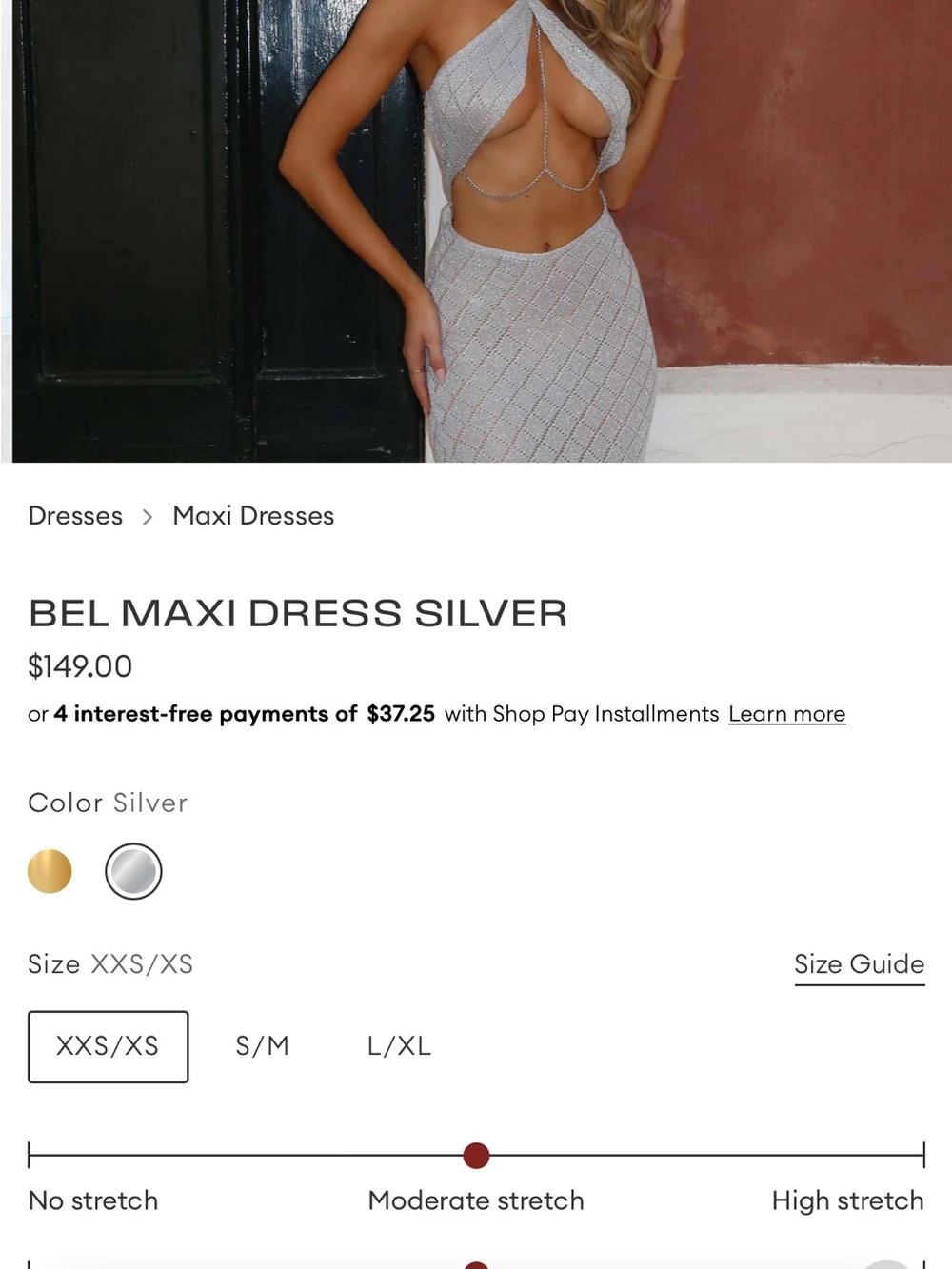 Outcast BEL MAXI DRESS SILVER - Picture 5 of 11